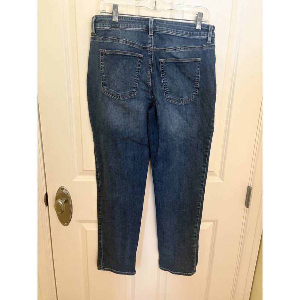 Chico's Jeans Women's 0.5r (US 6r) Blue Boyfriend Ankle Stretch Casual Pants - Picture 5 of 5